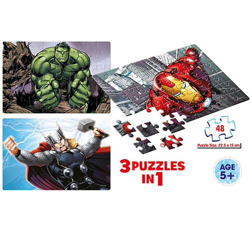Avengers 3 x 48 Pieces